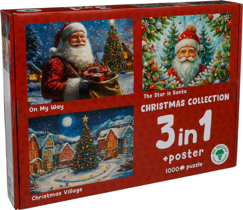 Plenty Gifts Christmas Collection Puzzel 3x1000 Stukjes