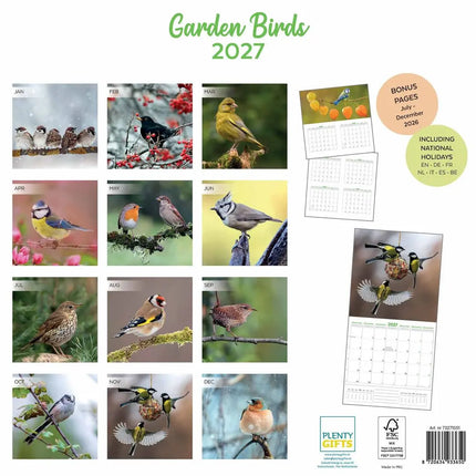 Plenty Gifts Garden Birds Kalender 2027