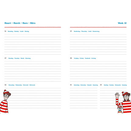 Plenty Gifts Where's Wally 18 maanden Agenda 2026
