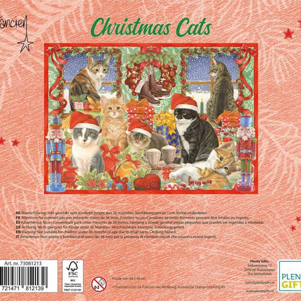 Plenty Gifts Xms Franciens Katten Puzzel 1000 Stukjes