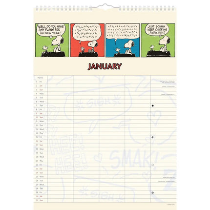 Portico Peanuts Family Kalender 2027 A3