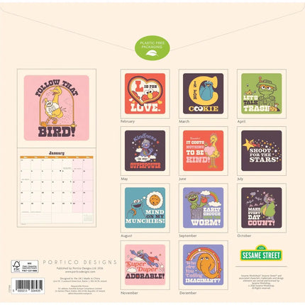 Portico Sesamstraat Kalender 2027