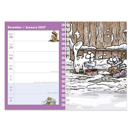 Portico Simon's Cat Agenda 2027 A5