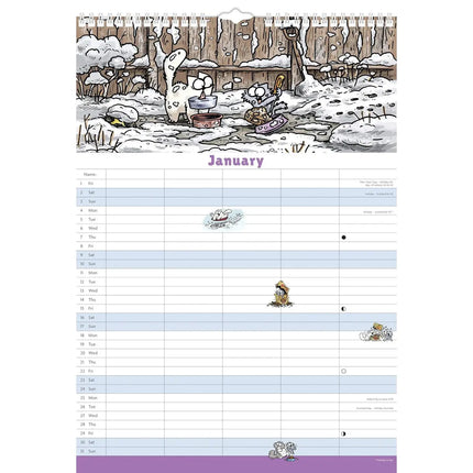Portico Simon's Cat Family Kalender 2027 A3