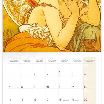 Presco Alphonse Mucha Kalender 2027