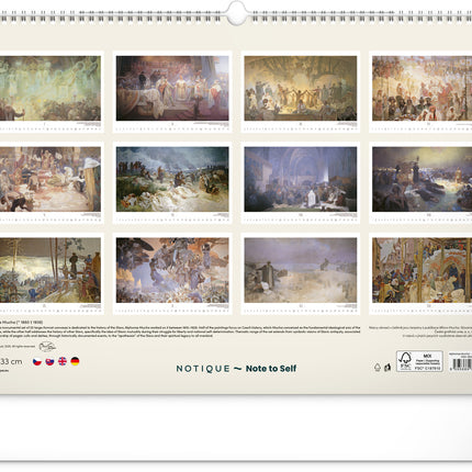 Presco Alphonse Mucha Kalender Groot 2026
