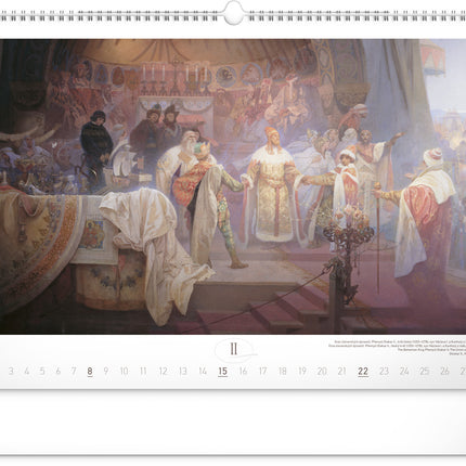 Presco Alphonse Mucha Kalender Groot 2026