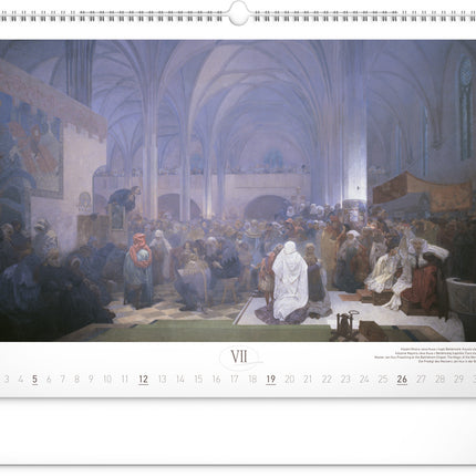 Presco Alphonse Mucha Kalender Groot 2026