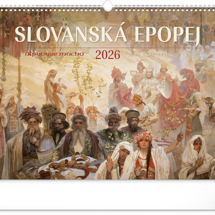 Presco Alphonse Mucha Kalender Groot 2026