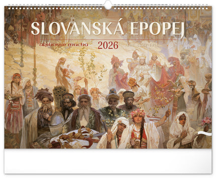 Presco Alphonse Mucha Kalender Groot 2026