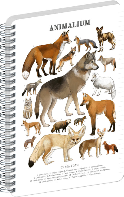 Presco Animalium – Canines Spiraal Notitieboek A4