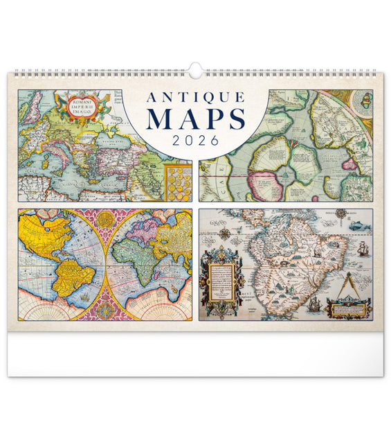 Presco Antique Maps Kalender Groot 2026