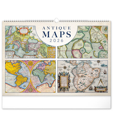 Presco Antique Maps Kalender Groot 2026