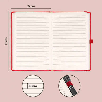 Presco Aprint Red Notitieboek A5