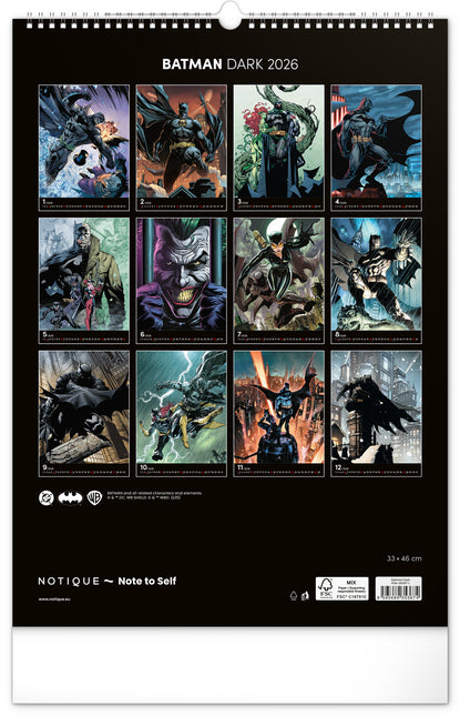 Presco Batman Dark Kalender 2026 Groot