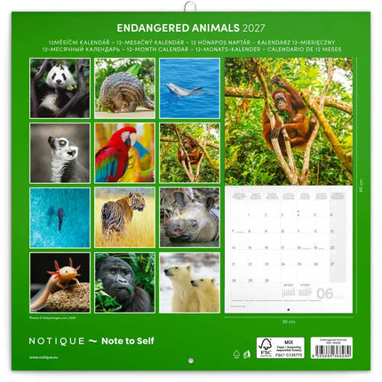 Presco Bedreigde Dieren Kalender 2027