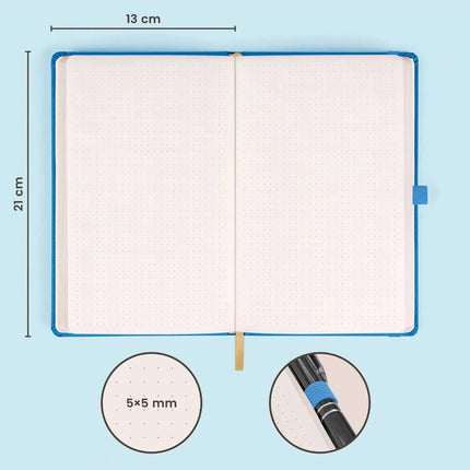 Presco Blauw Notitieboek A5 Stippen