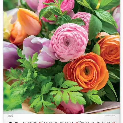Presco Bloemen Kalender Groot 2027