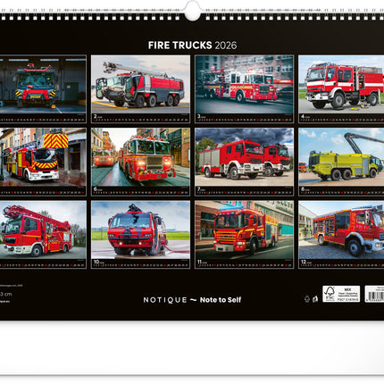 Presco Brandweerwagens Kalender 2026
