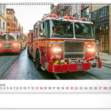 Presco Brandweerwagens Kalender 2026