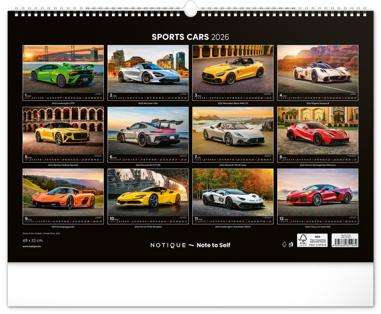 Presco Cars Kalender Groot 2026