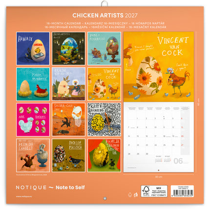 Presco Chicken Artists Kalender 2027