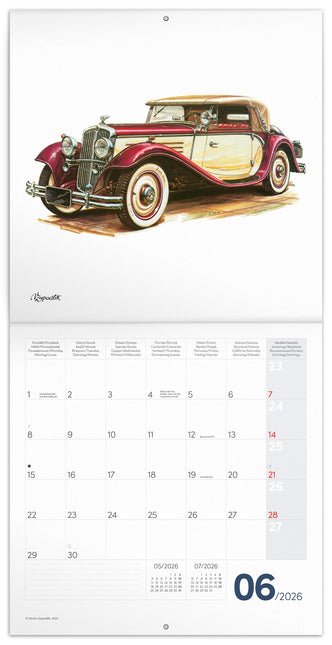 Presco Classic Cars Kalender 2026