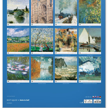 Presco Claude Monet Kalender 2027 Groot