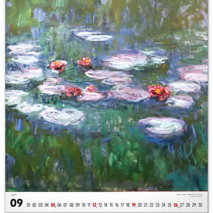 Presco Claude Monet Kalender 2027 Groot