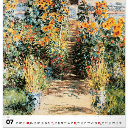 Presco Claude Monet Kalender 2027 Groot