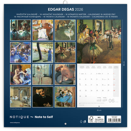 Presco Edgar Degas Kalender 2026