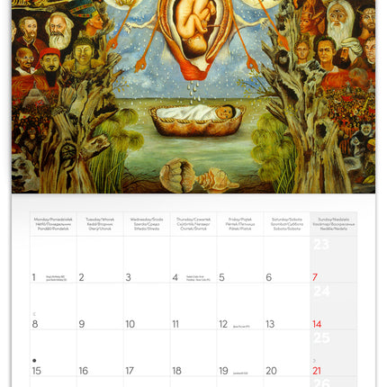 Presco Frida Kahlo Kalender 2026