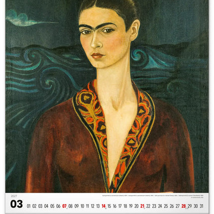 Presco Frida Kahlo Kalender 2027 Groot