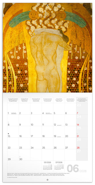 Presco Gustav Klimt Kalender 2026