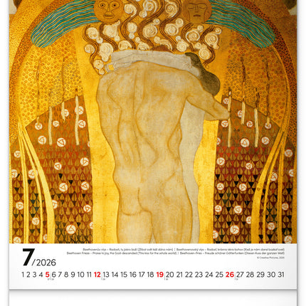 Presco Gustav Klimt Kalender 2026