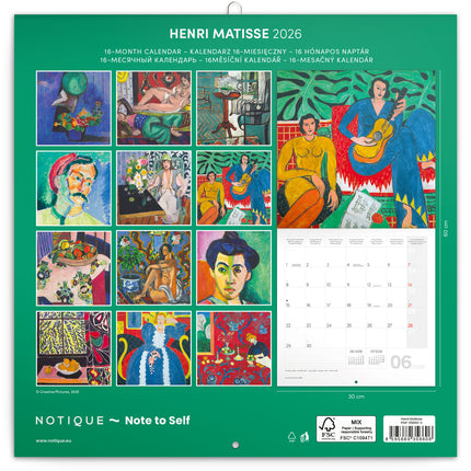 Presco Henri Matisse Kalender 2026