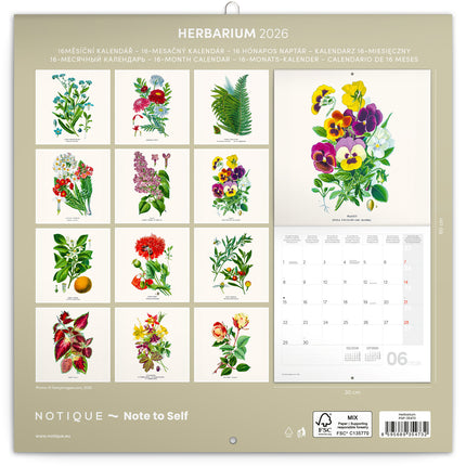 Presco Herbarium Kalender 2026