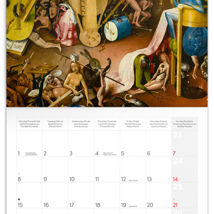 Presco Hieronymus Bosch Kalender 2026