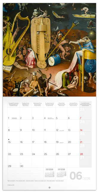 Presco Hieronymus Bosch Kalender 2026