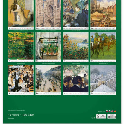 Presco Impressionism Kalender 2027 Groot