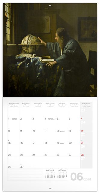 Presco Johannes Vermeer Kalender 2026