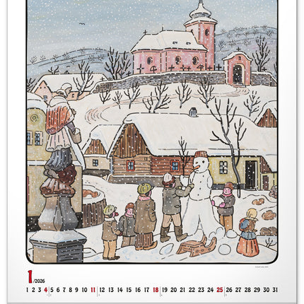 Presco Josef Lada Kalender 2026