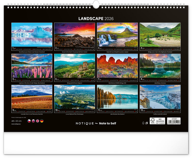 Presco Landscapes Kalender 2026
