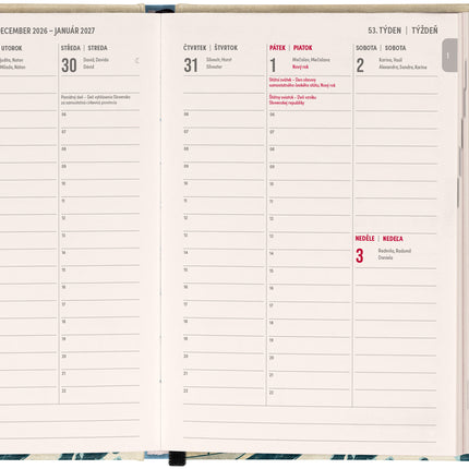 Presco Magnetische Weekplanner Katsushika Hokusai 2027
