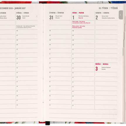 Presco Magnetische Weekplanner Poppies 2027