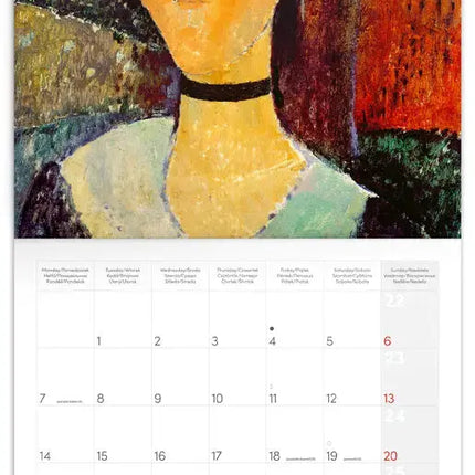 Presco Modigliani Kalender 2027
