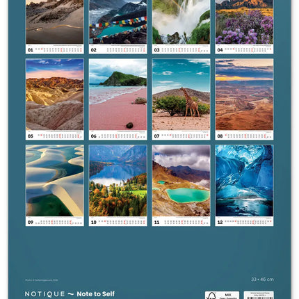 Presco National Parks Kalender 2027 Groot