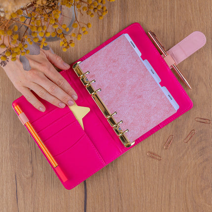 Presco Refill – Week Ringband Planner 2027, Blush Pink
