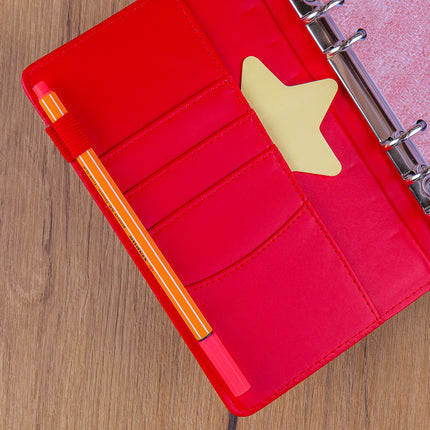 Presco Refill – Week Ringband Planner 2027, Bright Red