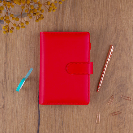 Presco Refill – Week Ringband Planner 2027, Bright Red